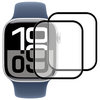 (2-Pack) 3D Curved Screen Protector Film for Apple Watch 46mm (Series 10) - Black (Frame)