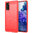 Flexi Slim Carbon Fibre Case for Samsung Galaxy S20 FE 5G - Brushed Red
