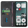Leather Wallet Case & Card Holder Pouch for Nothing CMF Phone 1 - Black