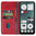 Leather Wallet Case & Card Holder Pouch for Nothing CMF Phone 1 - Red