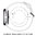 Sport Silicone Band Strap for Google Pixel Watch 3 (45mm) - White