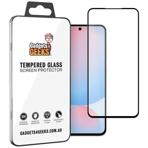 Full Coverage Tempered Glass Screen Protector for Samsung Galaxy S24 FE - Black