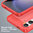 Flexi Slim Carbon Fibre Case for Samsung Galaxy S24 FE - Brushed Red