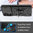 Heavy Duty Shockproof Case / Slide Camera Cover for Samsung Galaxy S24 FE - Black