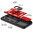 Heavy Duty Shockproof Case / Slide Camera Cover for Samsung Galaxy S24 FE - Red