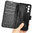 Leather Wallet Case & Card Holder Pouch for Samsung Galaxy S24 FE - Black