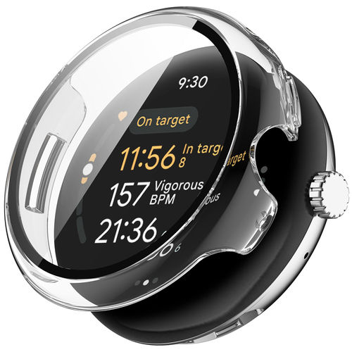 Anti-Scratch Hard Shell Case for Google Pixel Watch 3 (45mm) - Clear (Frame)