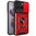 Heavy Duty Shockproof Case / Slide Camera Cover for Motorola Edge 50 Neo - Red