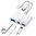 (3-in-2) Lightning / Type-C to 3.5mm Headphone Jack / Audio DAC / USB OTG / Charging Adapter