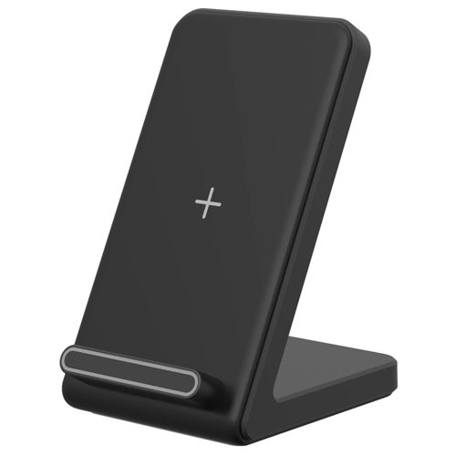 (15W) Qi Wireless Charging Stand for Mobile Phone - Black