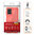 Flexi Slim Carbon Fibre Case for Motorola Moto G55 - Brushed Red