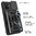Heavy Duty Shockproof Case / Slide Camera Cover for Motorola Moto G55 - Black