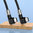 (100W) Double Right Angle USB Type-C (Anti-Tangle) Charging Cable (1m) - Black