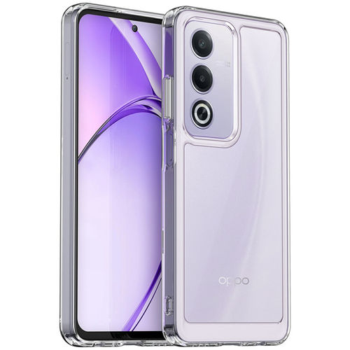 Hybrid Acrylic Tough Shockproof Case for Oppo A80 5G - Clear (Frame)