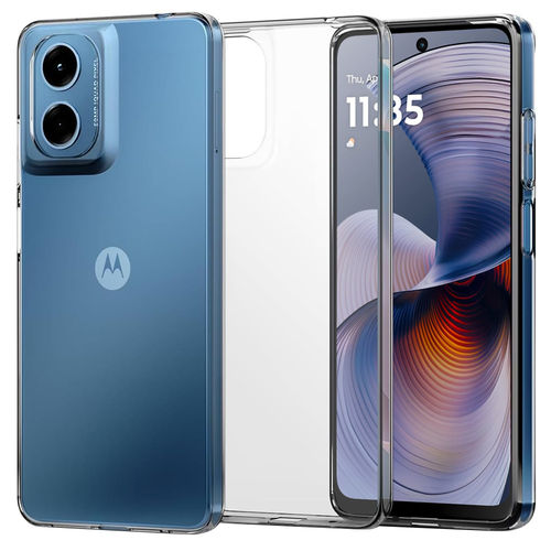 Flexi Slim Gel Case for Motorola Moto G55 - Clear (Gloss Grip)