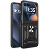 Heavy Duty Shockproof Case / Finger Ring Holder for Motorola Razr 60 / 50 - Black