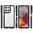 Hybrid Acrylic Tough Shockproof Case for Motorola Moto G75 - Black (Frame)