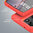 Flexi Slim Carbon Fibre Case for Motorola Moto G75 - Brushed Red
