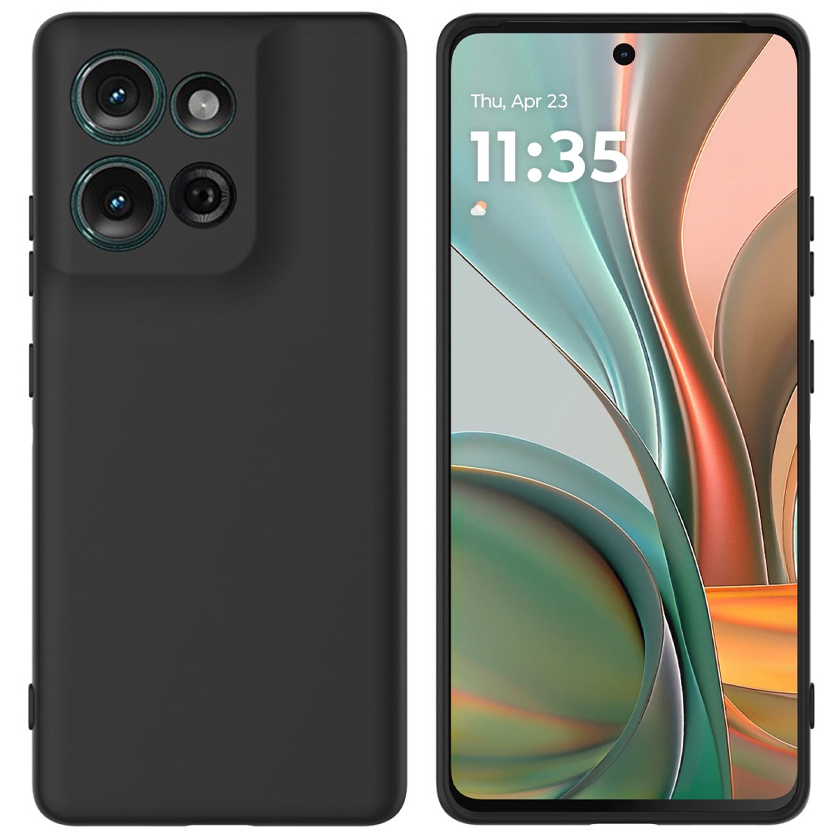 Flexi Stealth Liquid Silicone Case for Motorola Moto G75 - Black (Matte)