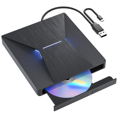 External CD DVD-RW Drive USB Type-C Burner / Rewriter / Super Drive Player