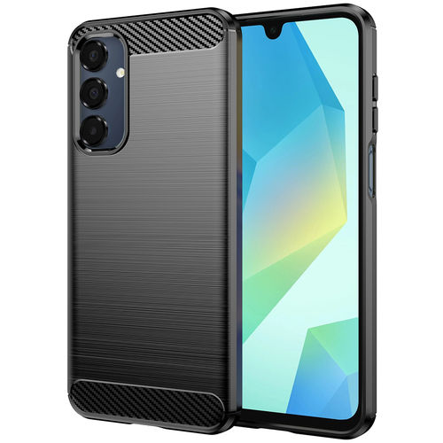 Flexi Slim Carbon Fibre Case for Samsung Galaxy A16 5G - Brushed Black