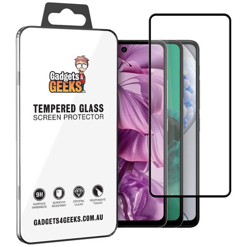 Full Coverage Tempered Glass Screen Protector for HMD Pulse / Pro / Plus 4G - Black