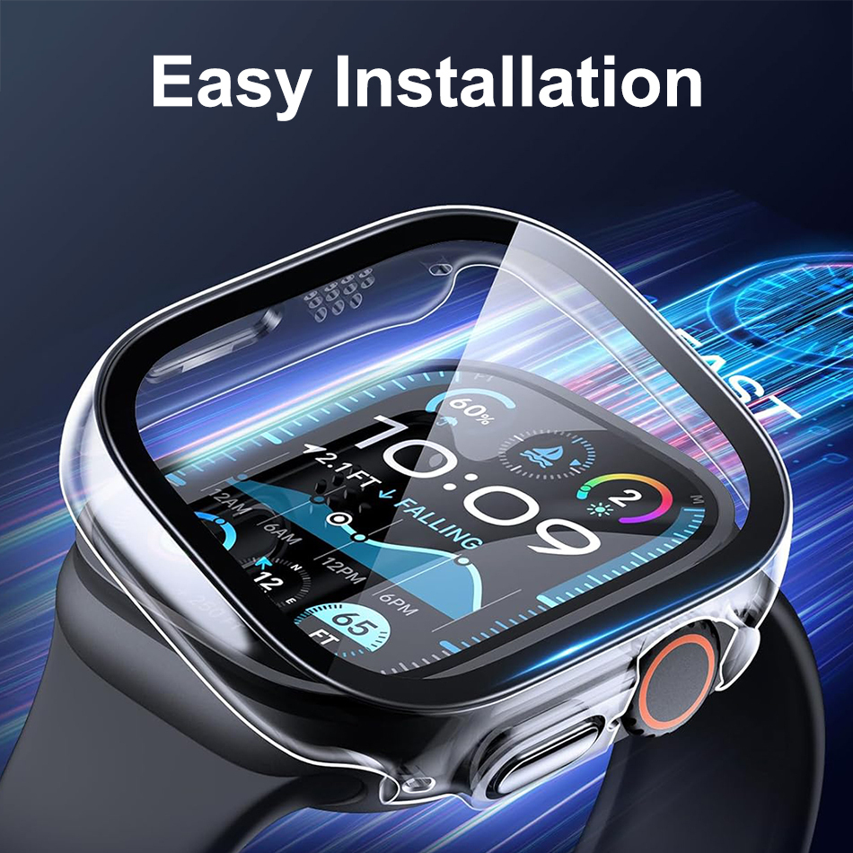 Anti-Scratch Hard Shell Case for Apple Watch Ultra 49mm - Clear (Frame)
