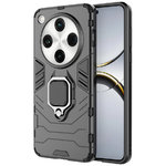 Slim Armour Tough Shockproof Case / Ring Holder Stand for Oppo Find X8 Pro - Black