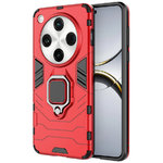 Slim Armour Tough Shockproof Case / Ring Holder Stand for Oppo Find X8 Pro - Red