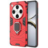 Slim Armour Tough Shockproof Case / Ring Holder Stand for Oppo Find X8 Pro - Red