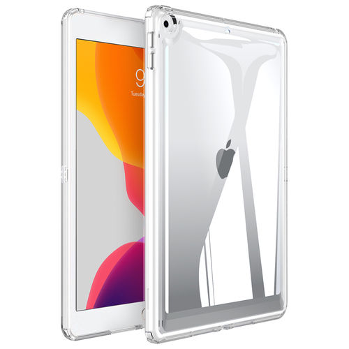 Hybrid Acrylic Tough Shockproof Case for Apple iPad 10.2-inch - Clear (Frame)