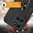 Slim Armour Tough Shockproof Case / Ring Holder Stand for Motorola Moto G75 - Black