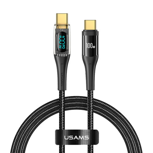 Usams Power Display (100W) USB Type-C (PD) Charging Cable (2m) for Phone / Tablet / Laptop