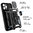Heavy Duty Shockproof Case / Slide Camera Cover for Apple iPhone 11 Pro Max - Black