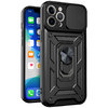 Heavy Duty Shockproof Case / Slide Camera Cover for Apple iPhone 11 Pro Max - Black