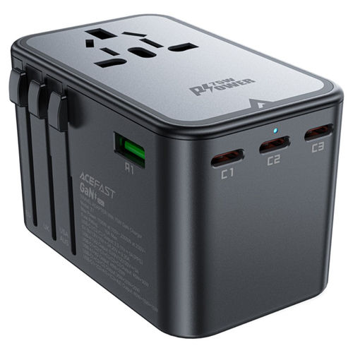 AceFast (75W) GaN PD (5-Port) USB Type-C Charger / AC Plug / Travel Adapter