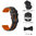 Sport Silicone Band for Samsung Galaxy Watch3 (45mm) - Black (Orange)
