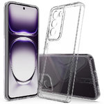 Hybrid Acrylic Tough Shockproof Case for Oppo Reno12 5G - Clear (Frame)