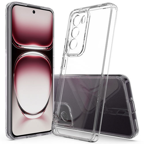Hybrid Acrylic Tough Shockproof Case for Oppo Reno12 Pro 5G - Clear (Frame)