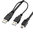 (2-in-1) Mini-USB to Dual USB 2.0 Extra Power Cable (70cm) for External Hard Drive
