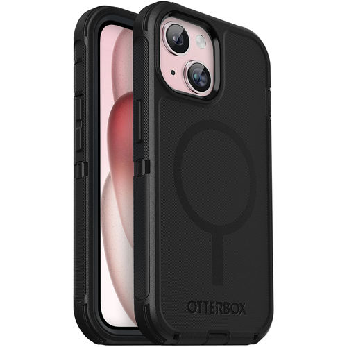 OtterBox Defender MagSafe Shockproof Case for Apple iPhone 16e / 15 / 14 / 13 - Black