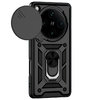 Heavy Duty Shockproof Case / Slide Camera Cover for Oppo Find X8 Pro - Black