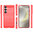 Flexi Slim Carbon Fibre Case for Samsung Galaxy S25 - Brushed Red