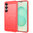 Flexi Slim Carbon Fibre Case for Samsung Galaxy S25 - Brushed Red