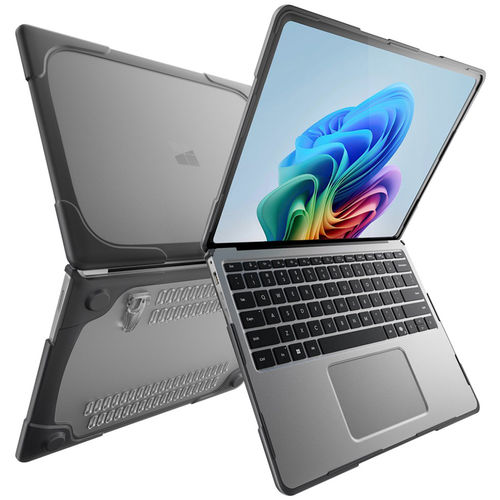 Heavy Duty Tough Shockproof Case for Microsoft Surface Laptop 7 (13.8") - Dark Grey