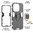 Slim Armour Tough Shockproof Case / Ring Holder Stand for Oppo A60 / A40 - Black