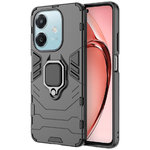 Slim Armour Tough Shockproof Case / Ring Holder Stand for Oppo A60 / A40 - Black