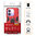 Slim Armour Tough Shockproof Case / Ring Holder Stand for Oppo A60 / A40 - Red