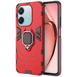 Slim Armour Tough Shockproof Case / Ring Holder Stand for Oppo A60 / A40 - Red