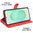 Leather Wallet Case & Card Holder Pouch for Samsung Galaxy S25 - Red